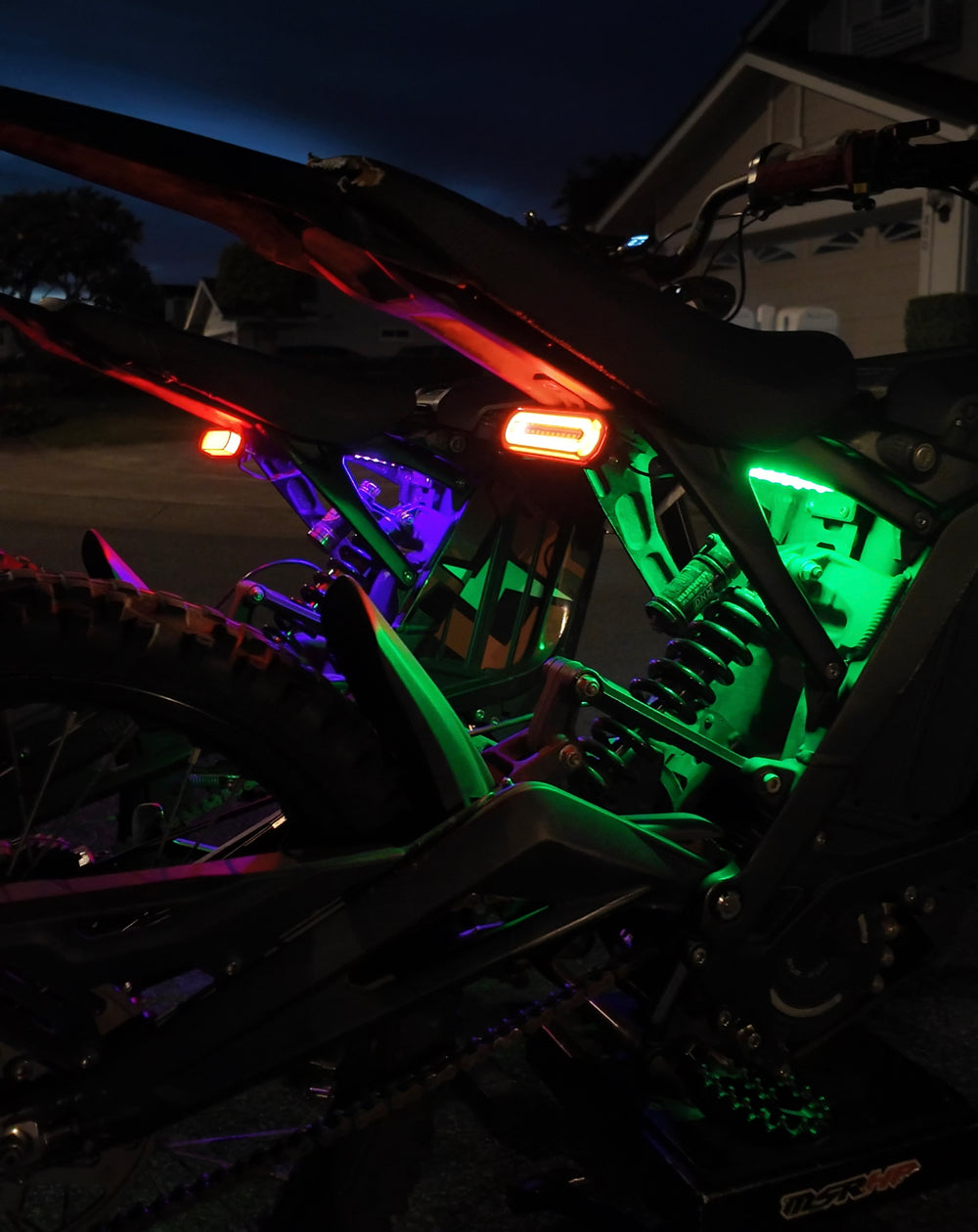 Green and purple underglow for talaria mx4/mx5